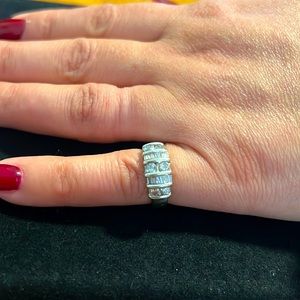 14k oro blanco real diamante.   14k real white gold diamond